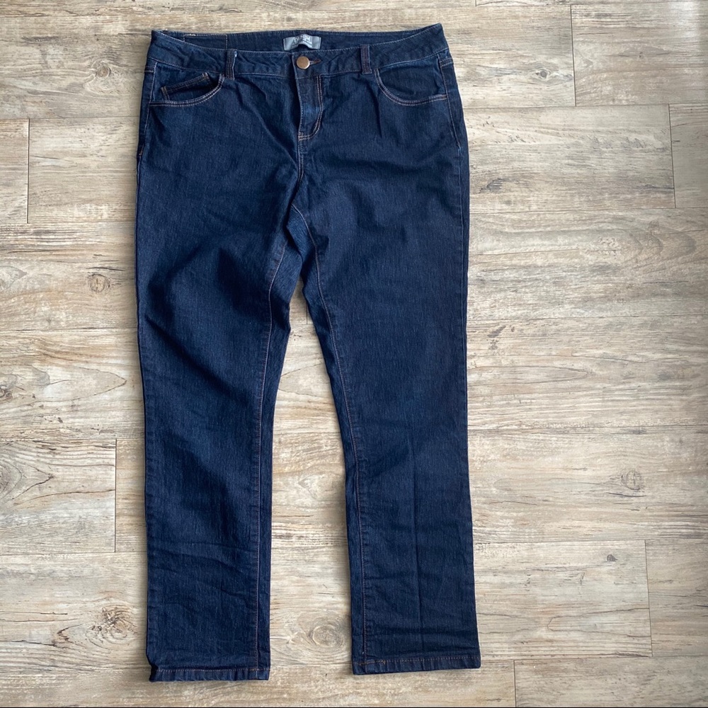 Dorothy Perkins Blue Denim Crop Pants Size US 14